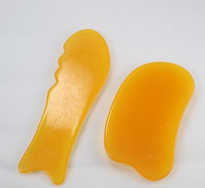 蜜蜡刮痧片板 按摩器 天然树脂 活经络血 义乌批发
