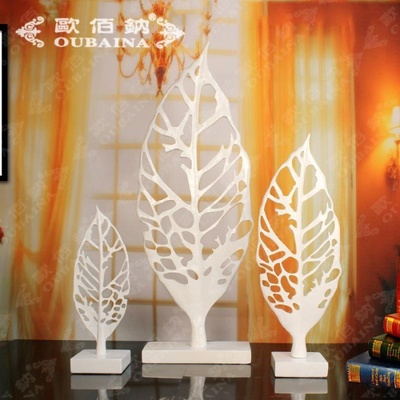 现代简约高端大气 树叶摆件 树脂家居工艺品_欧佰钠家饰_义乌国际商贸城一区_义乌购