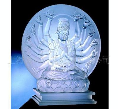 透明雕塑 千手观音 树脂工艺品加工定制订做