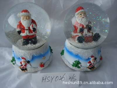 80MM圣诞水球 当音乐铃邂逅树脂与陶瓷工艺